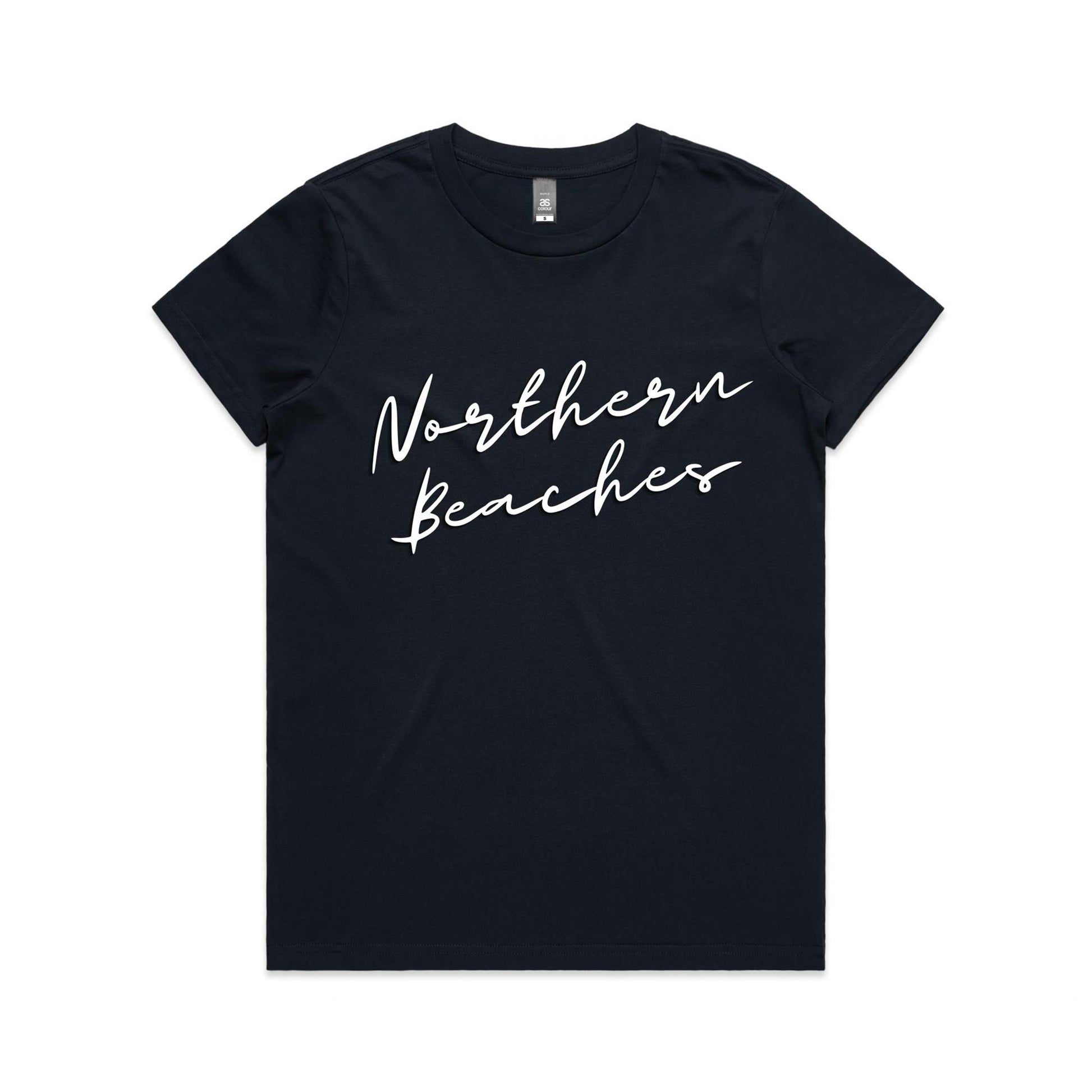 Lost Manly custom logo Northern Beaches AS Colour Women's Maple Tee - Lost Manly Shop