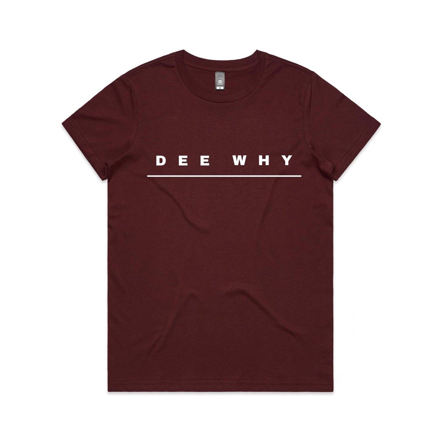 Lost Manly custom logo Dee Why edition AS Colour Women's Maple Tee - Lost Manly Shop