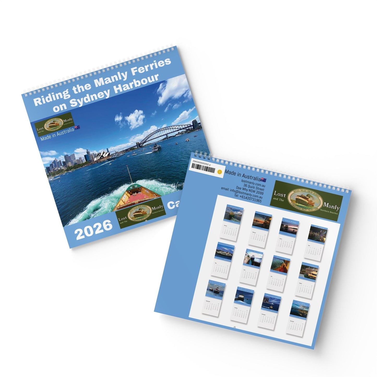 Riding the Manly Ferry Wall Calendar (2026) 