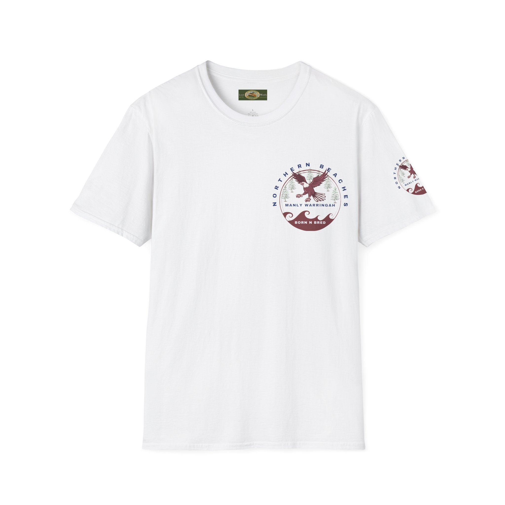 Manly Warringah Born and Bred Unisex T-Shirt Printify