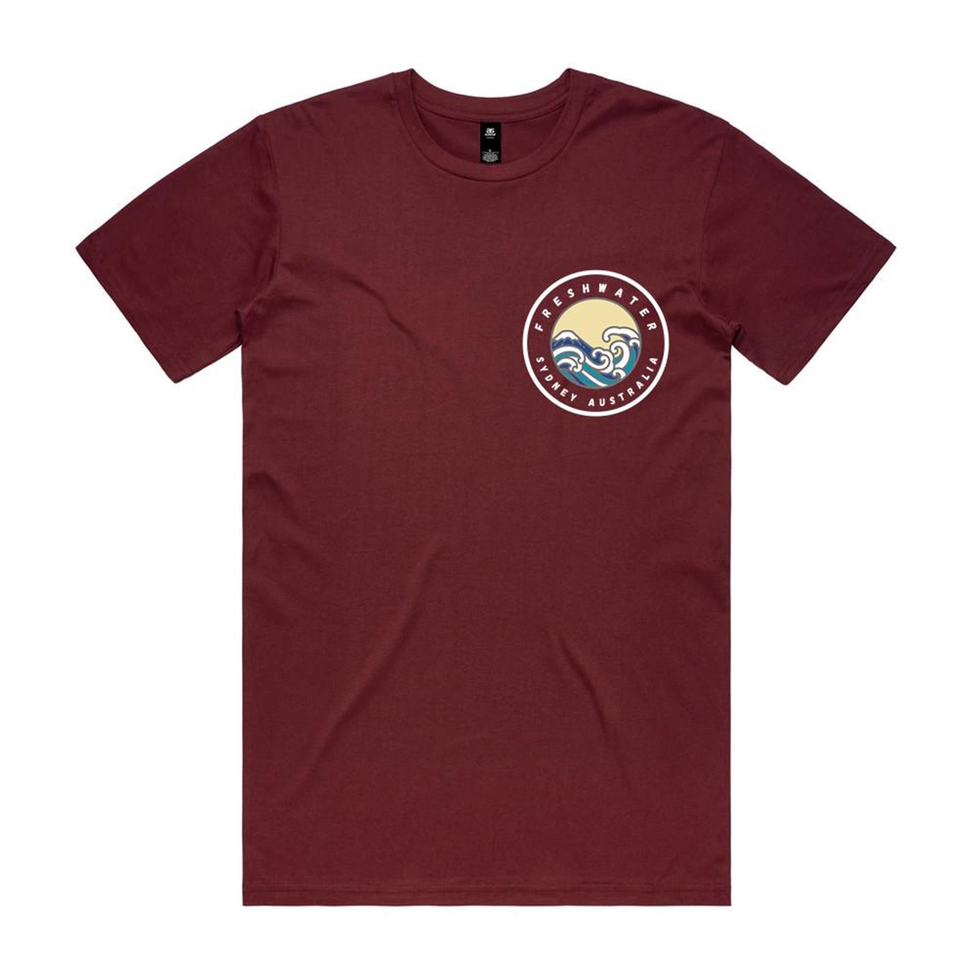 Freshwater Sydney Australia Double Logo Collection Comfy Cotton Tee - Lost Manly Shop