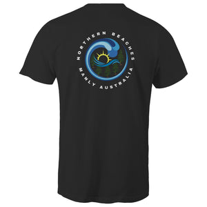 Northern Beaches Manly Australia front and back logo on AS Colour Staple Cotton Adult T-Shirt Ogo Merch