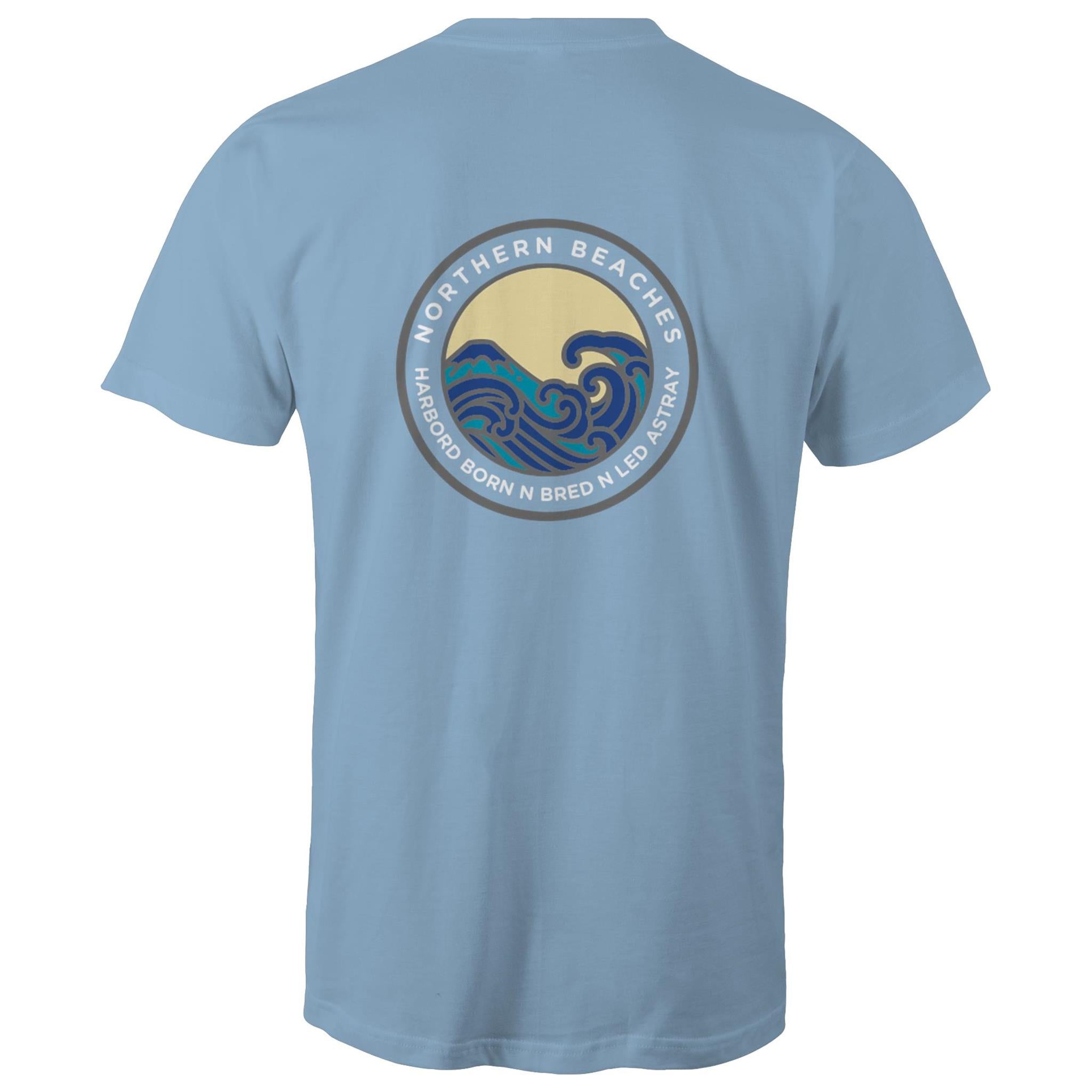 Harbord Born and Bred Northern Beaches Sydney Australia Printed Logo T-Shirt Ogo Merch