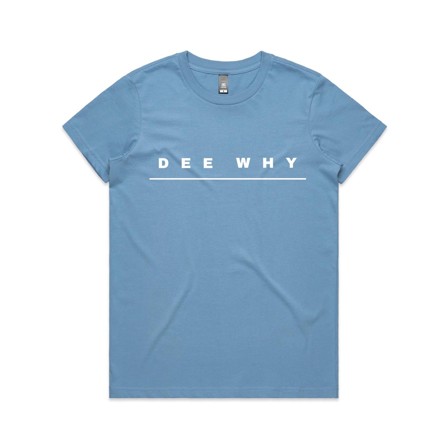 Lost Manly custom logo Dee Why edition AS Colour Women's Maple Tee - Lost Manly Shop