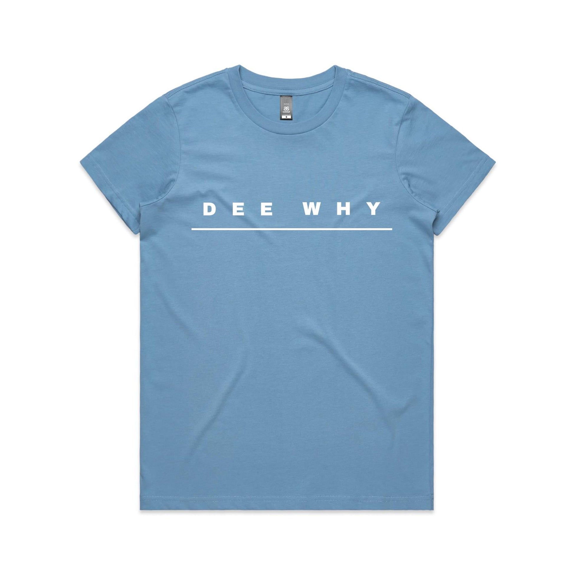 Lost Manly custom logo Dee Why edition AS Colour Women's Maple Tee - Lost Manly Shop
