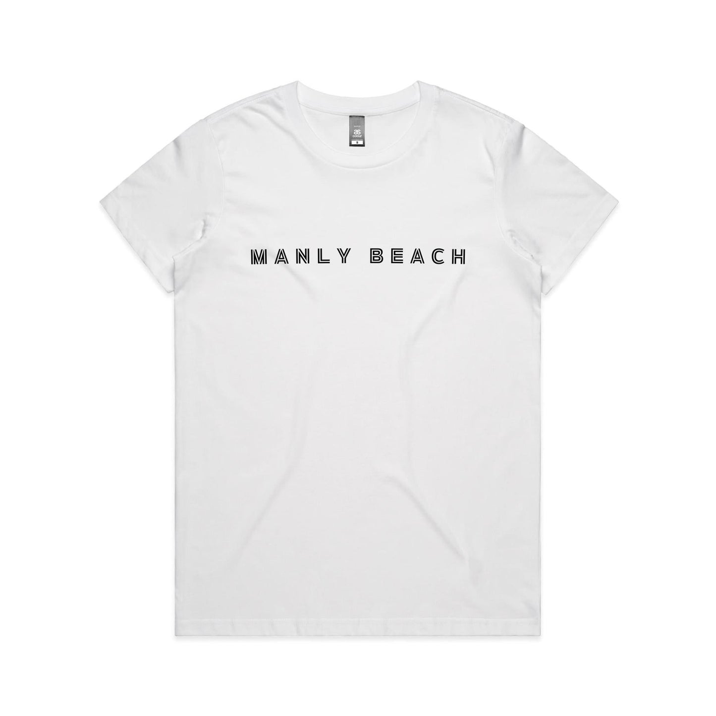 Manly Beach custom logo AS Colour Women's Maple Tee 