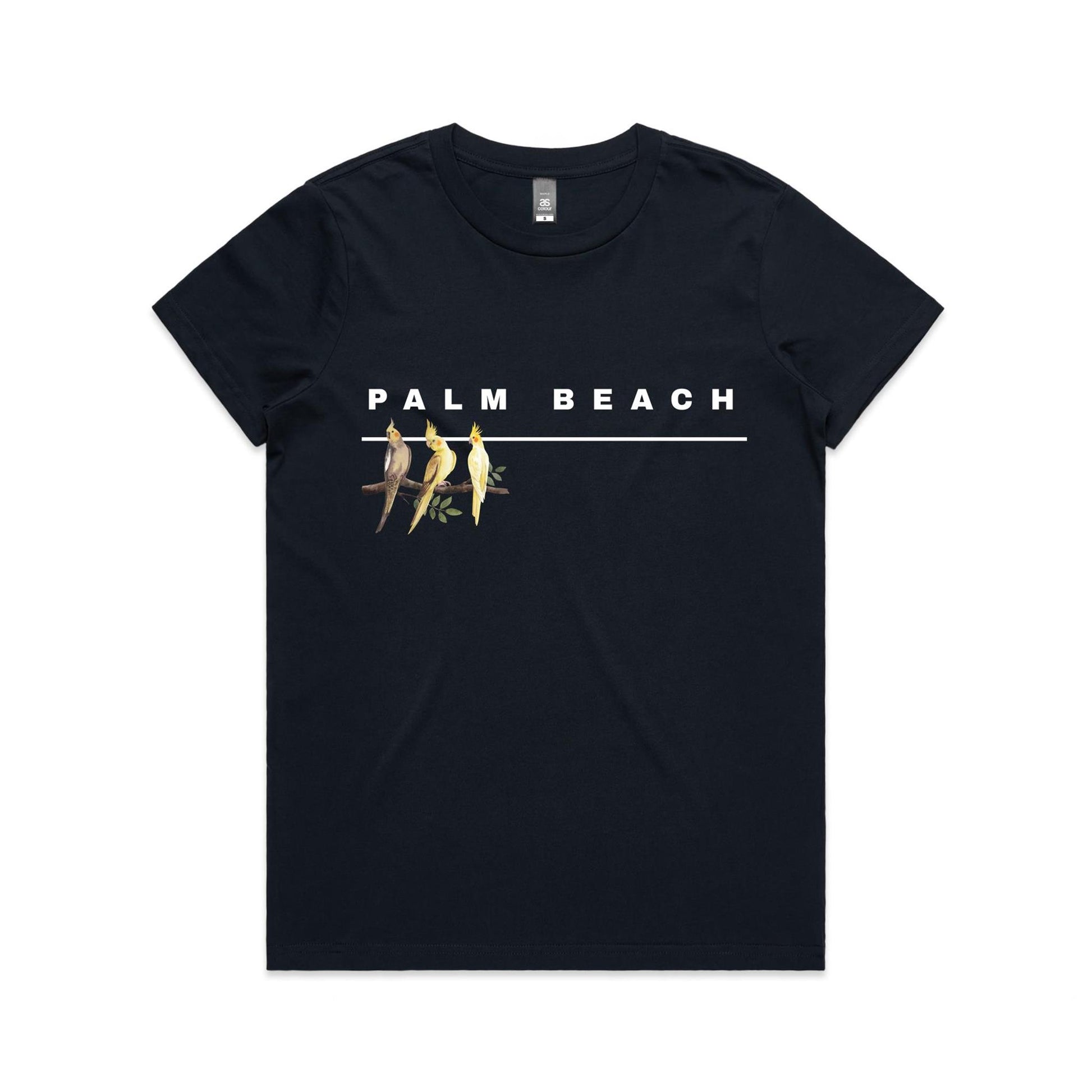 Lost Manly custom logo Palm Beach edition AS Colour Women's Maple Tee - Lost Manly Shop