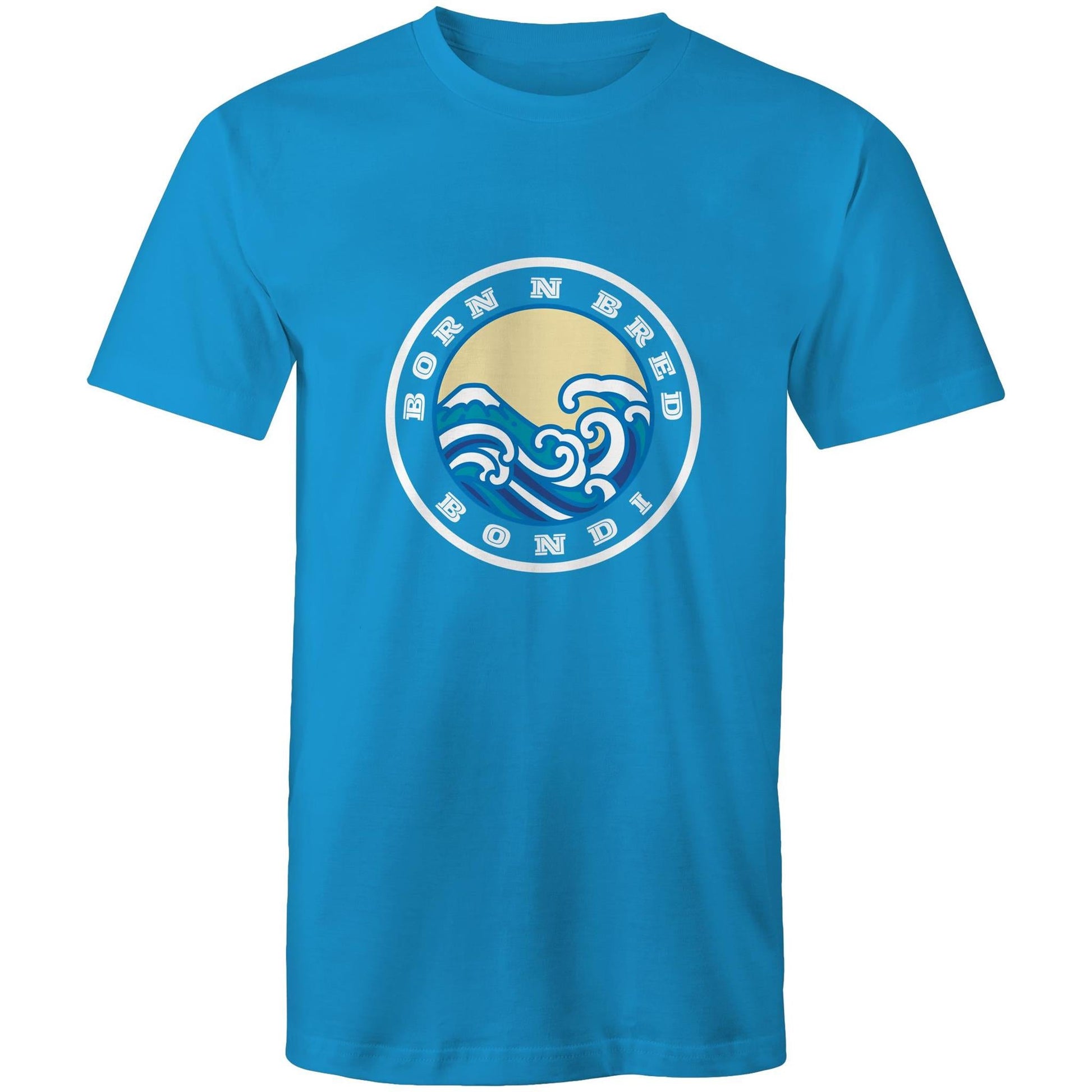 Born n Bred Bondi custom logo printed on AS Colour Staple - Mens T-Shirt 