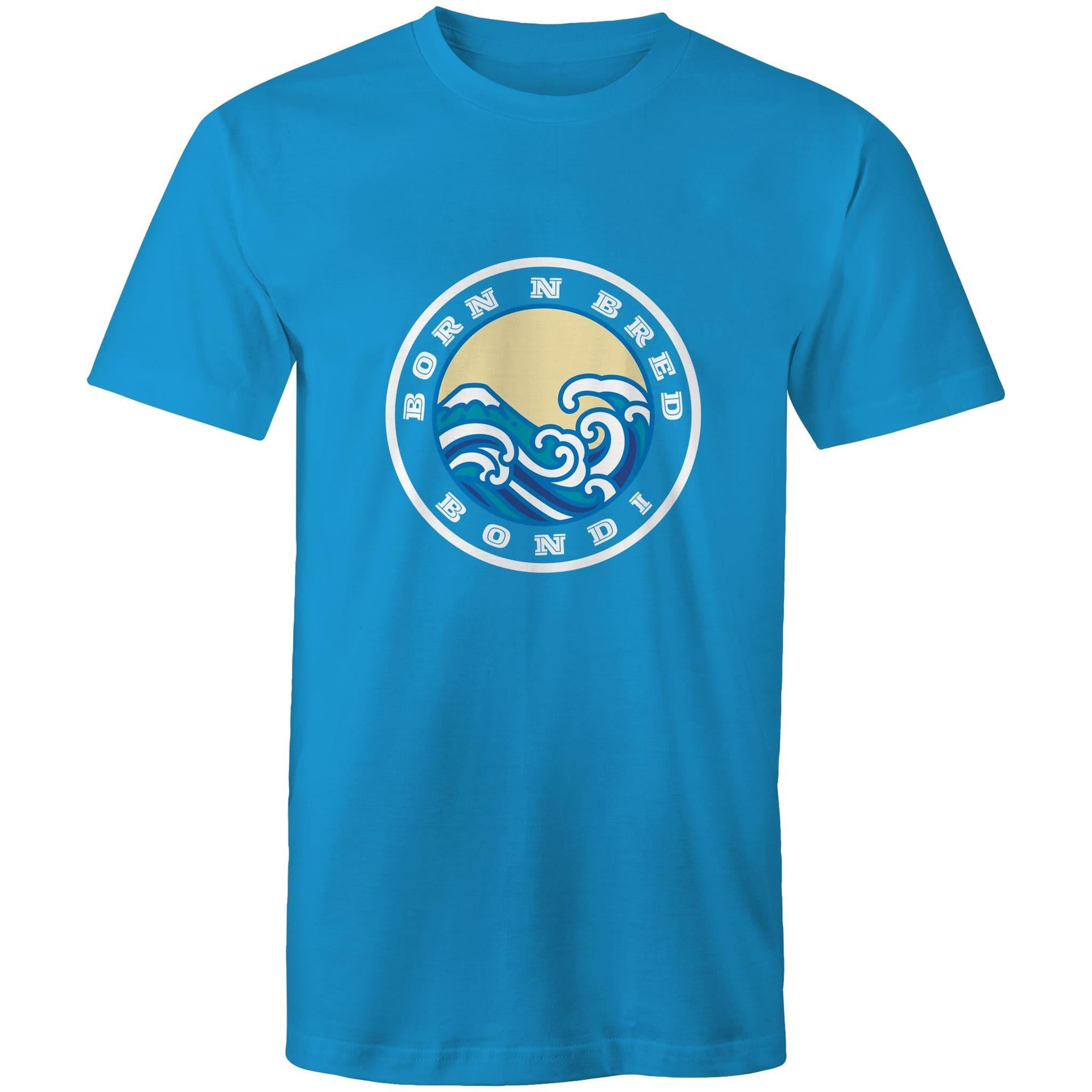 Born n Bred Bondi custom logo printed on AS Colour Staple - Mens T-Shirt 