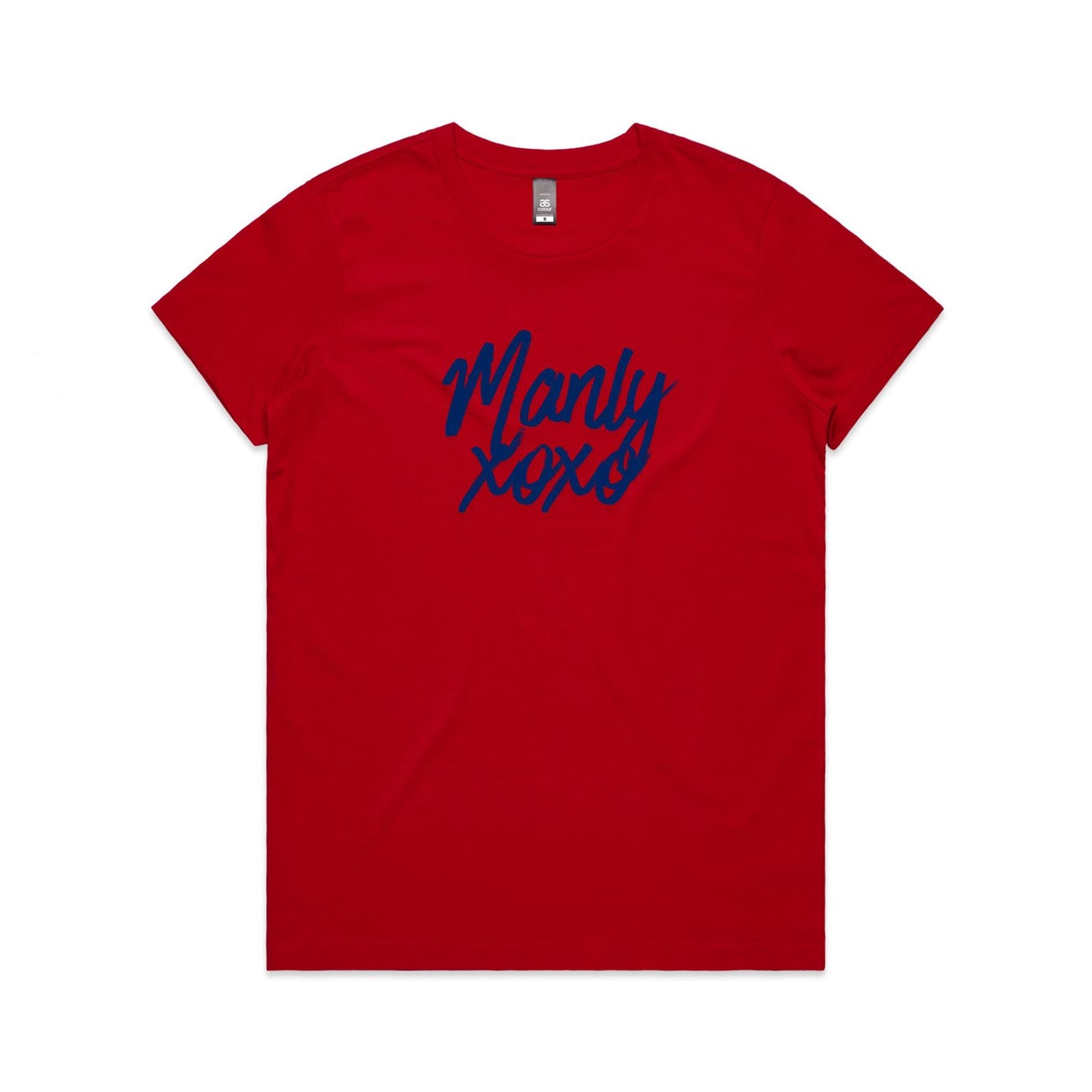 Lost Manly Manly xoxo Custom Logo Manly xoxo Edition AS Colour Women's Maple Tee