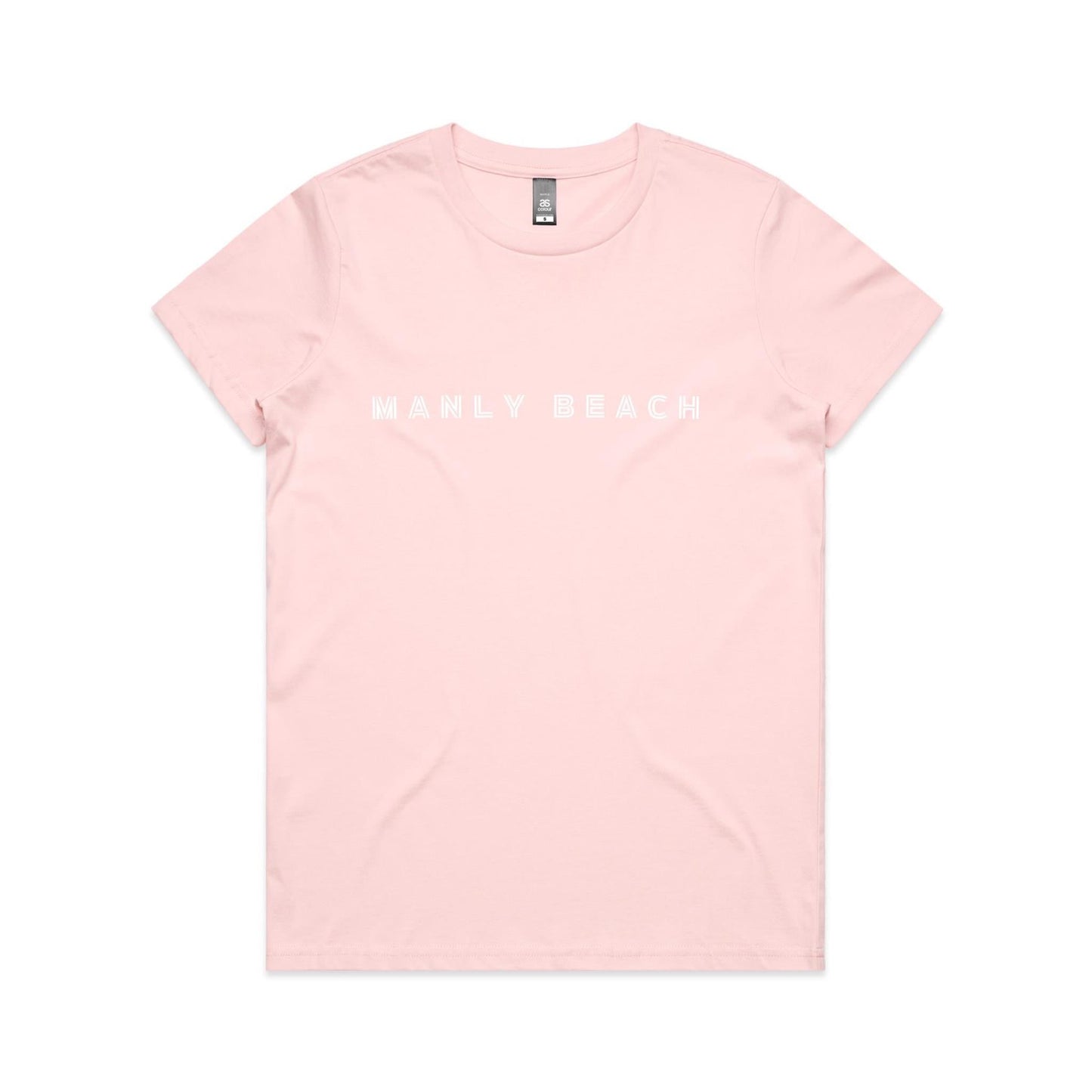 Manly Beach custom logo print on AS Colour Women's Maple Tee 