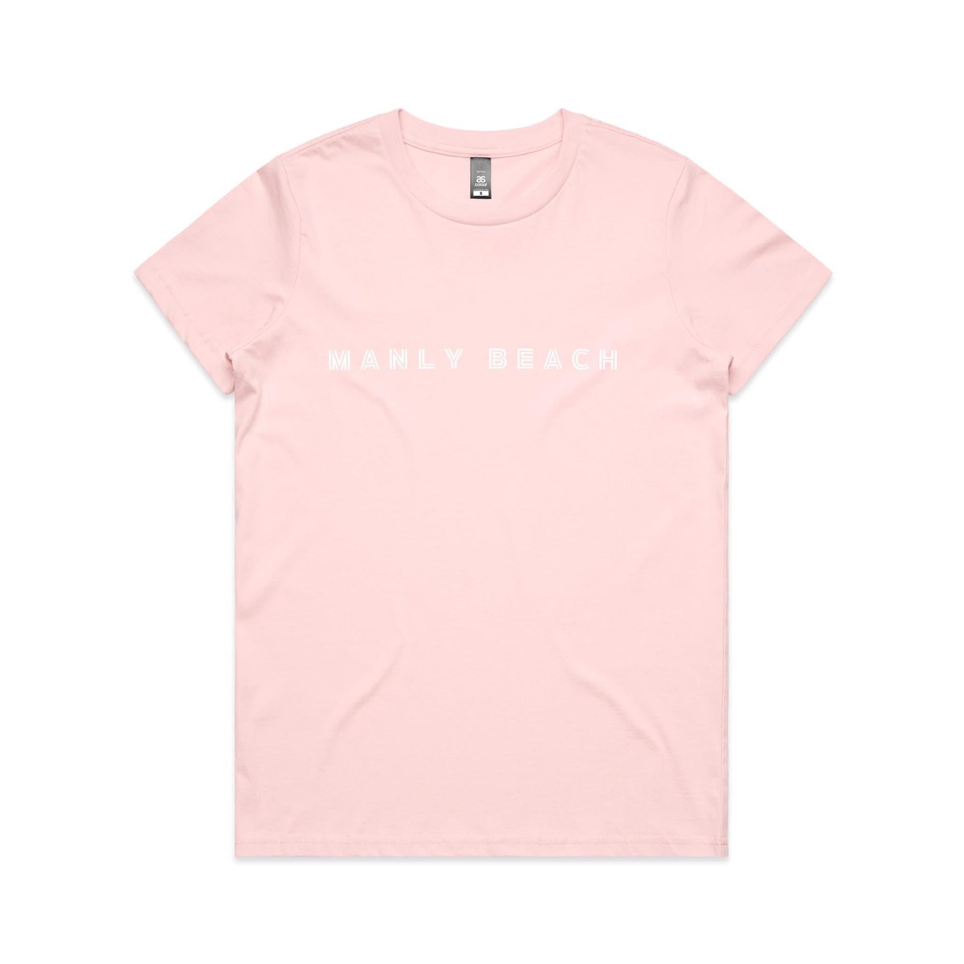 Manly Beach custom logo print on AS Colour Women's Maple Tee 