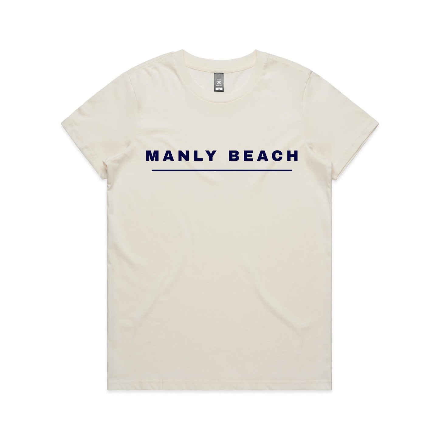 Lost Manly Custom Manly Beach Logo Edition AS Colour Women's Maple Tee - Lost Manly Shop