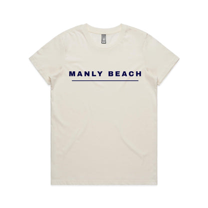 Lost Manly Custom Manly Beach Logo Edition AS Colour Women's Maple Tee - Lost Manly Shop