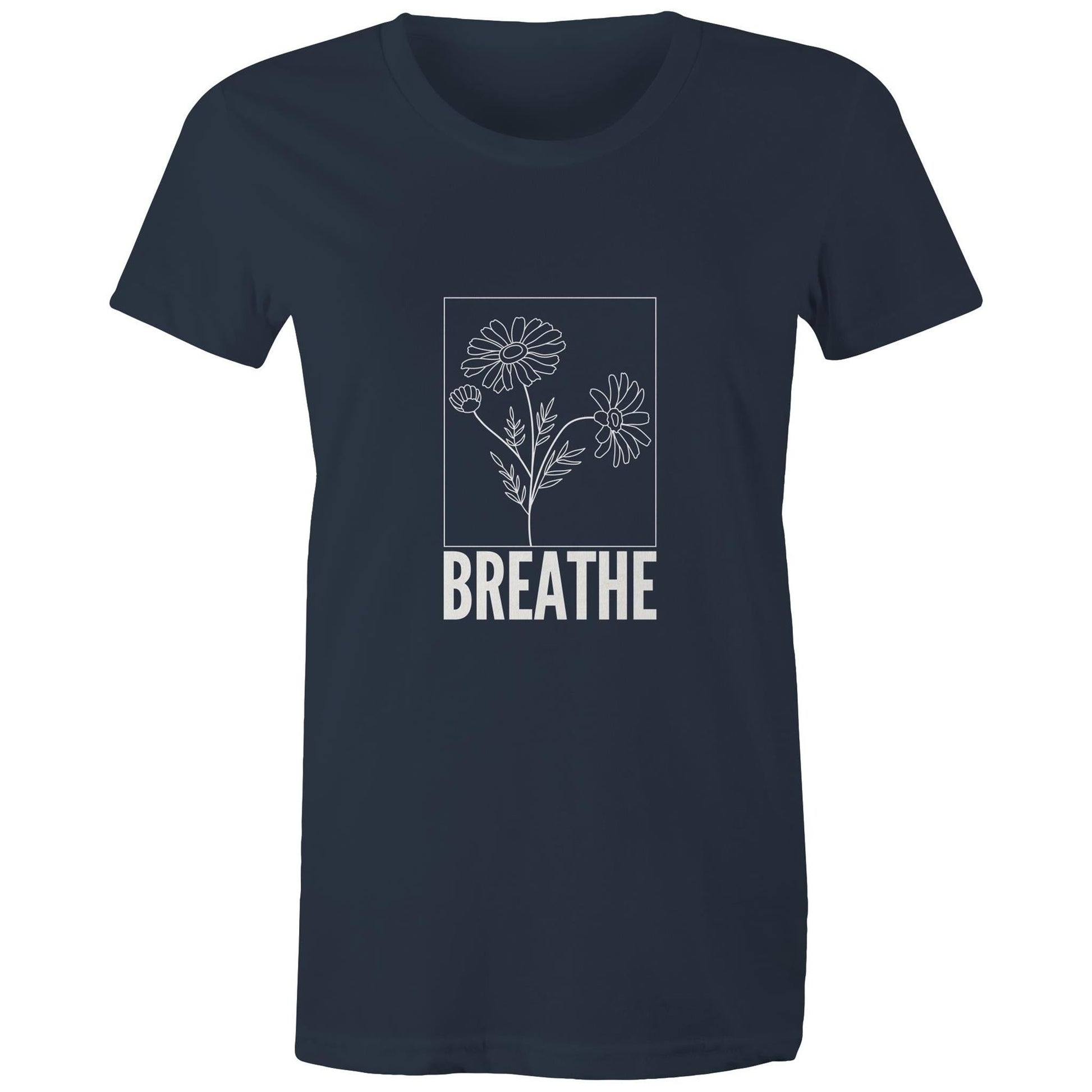 Maple Tee Breathe logo print 