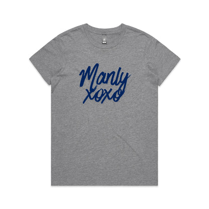 Lost Manly Custom Logo Manly xoxo Edition AS Colour Women's Maple Tee - Lost Manly Shop