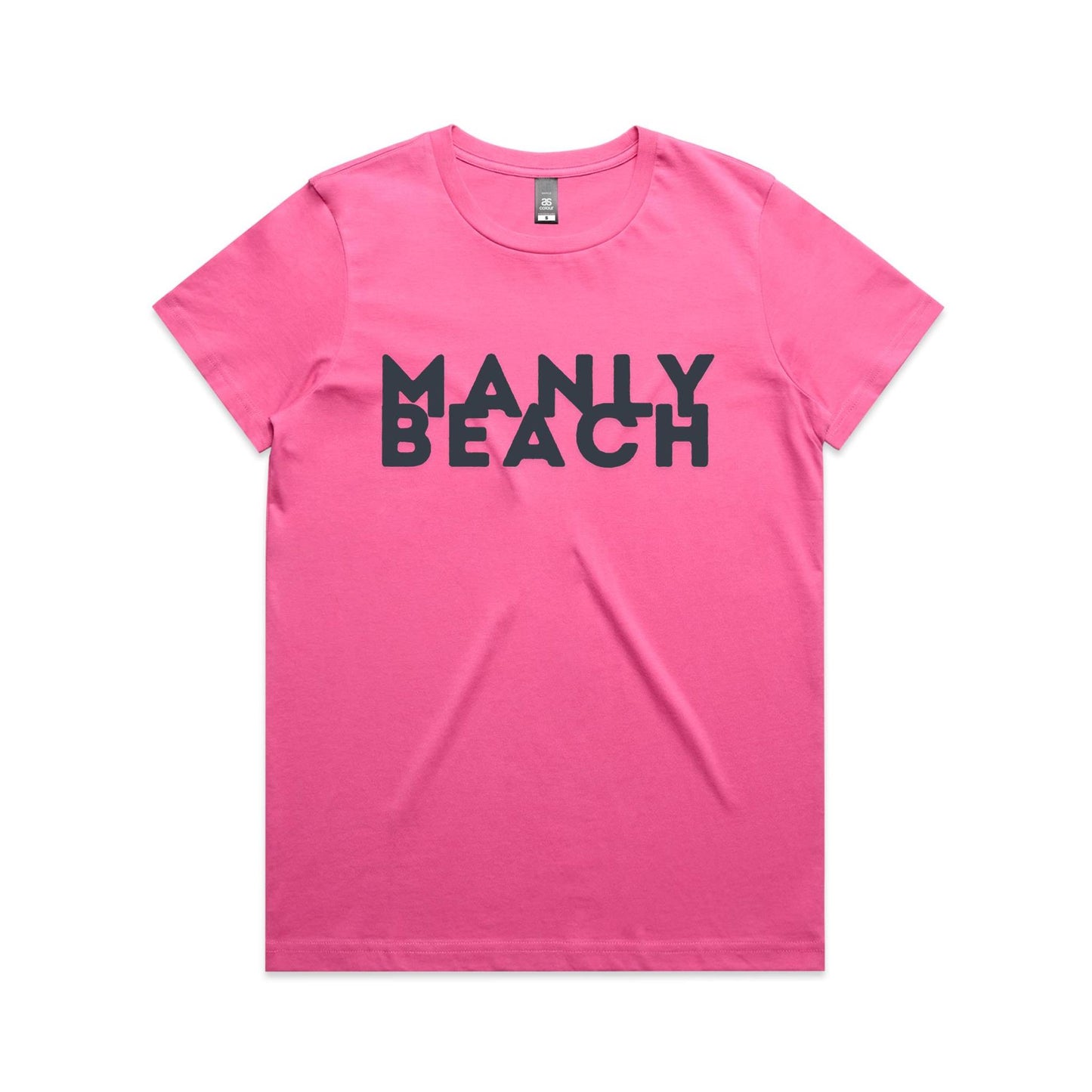 Lost Manly custom logo Manly Beach edition AS Colour Women's Maple Tee - Lost Manly Shop
