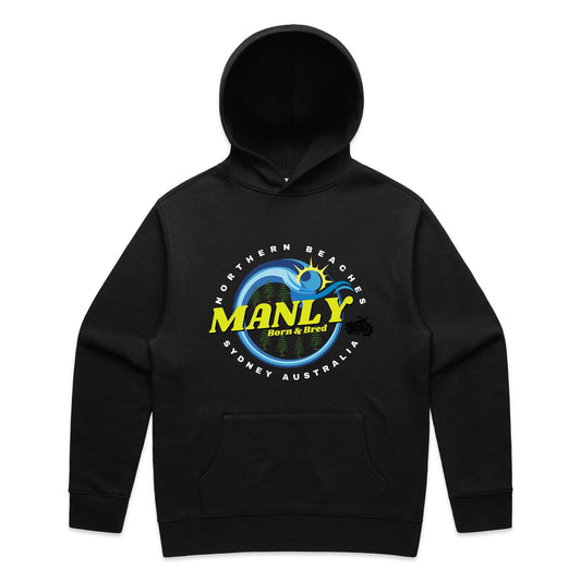 Lost Manly custom logo The Manly Barry Born & Bred edition AS Colour Relax Hood - Lost Manly Shop