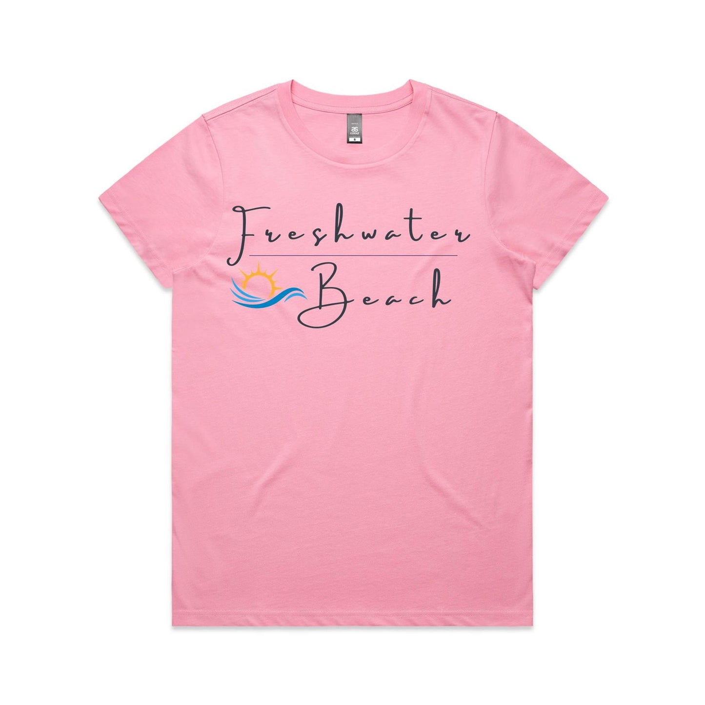 Lost Manly Custom Freshwater Beach Logo Limited Edition AS Colour Women's Maple Tee