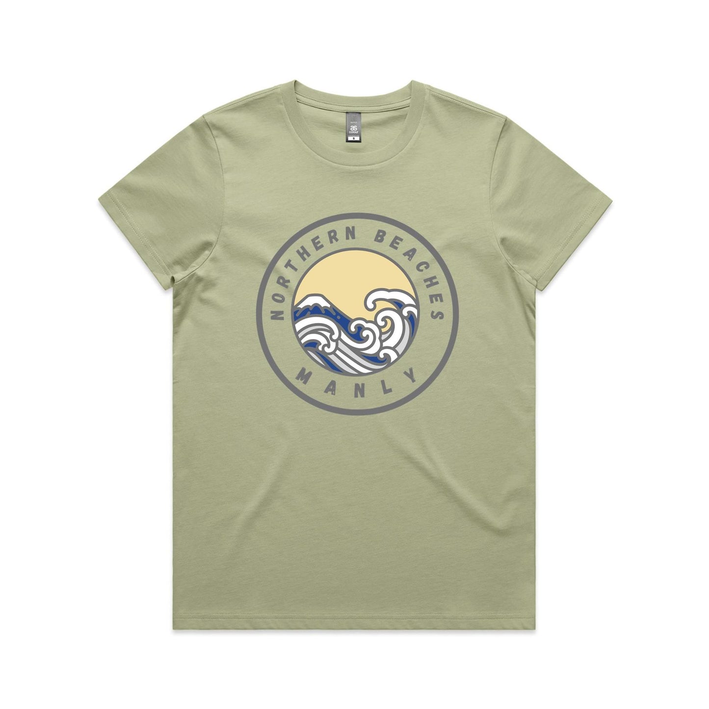 Lost Manly Custom Logo Northern Beaches Manly Edition AS Colour Women's Maple Tee - Lost Manly Shop