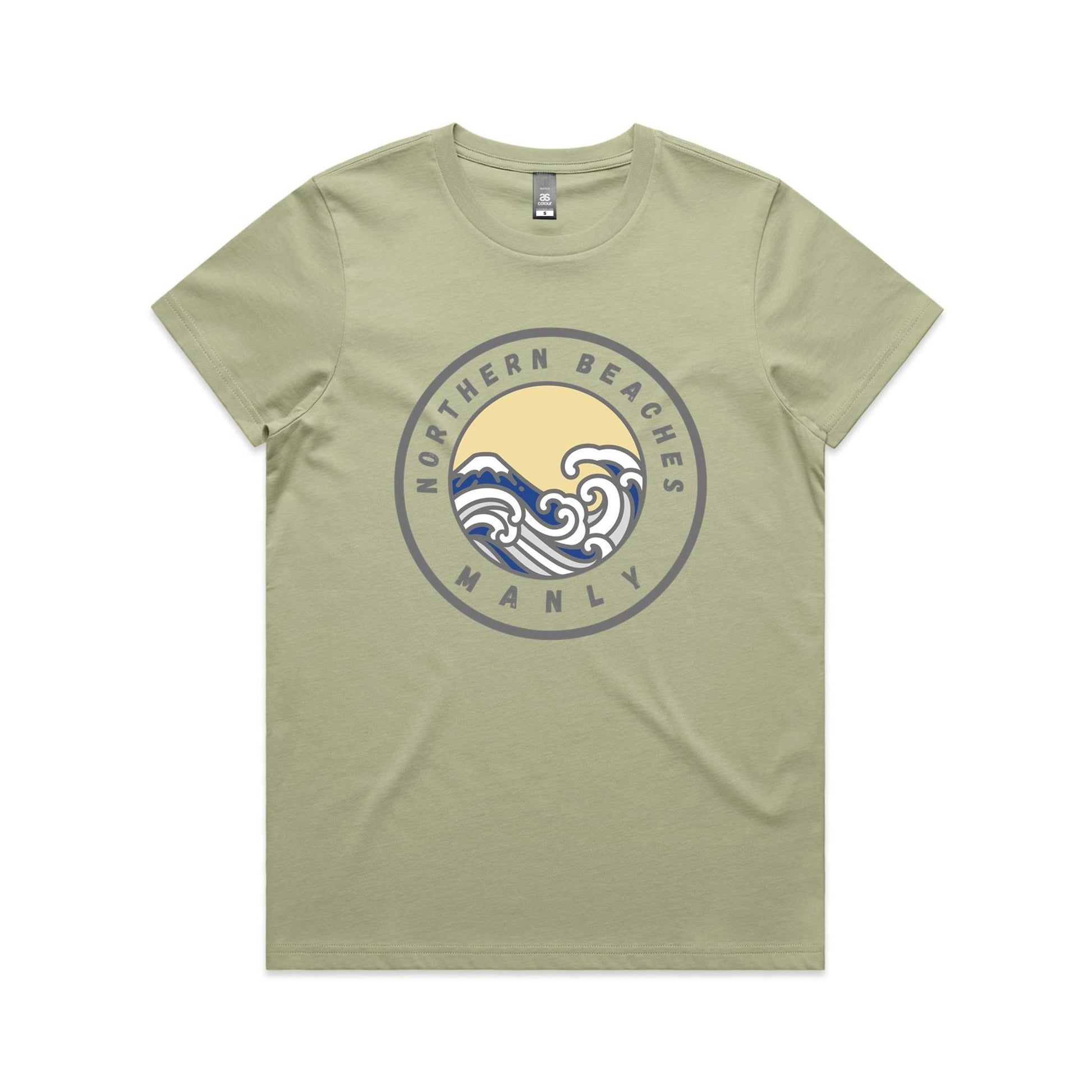 Lost Manly Custom Logo Northern Beaches Manly Edition AS Colour Women's Maple Tee - Lost Manly Shop
