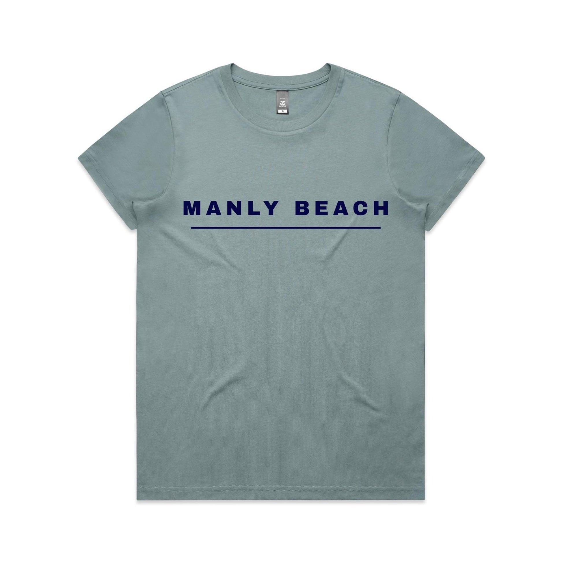 Lost Manly custom logo Manly Beach edition AS Colour Women's Maple Tee - Lost Manly Shop