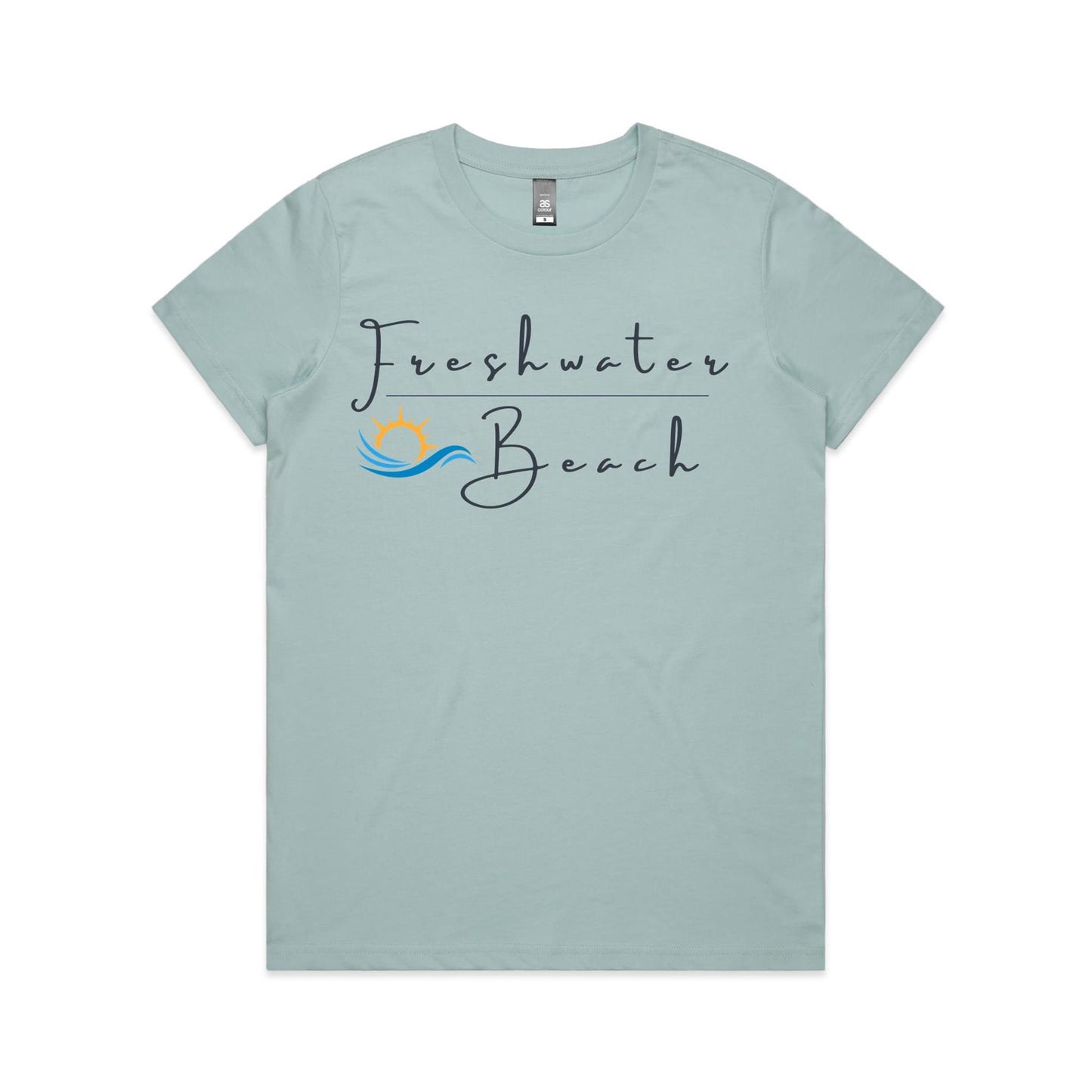 Lost Manly Custom Freshwater Beach Logo Limited Edition AS Colour Women's Maple Tee