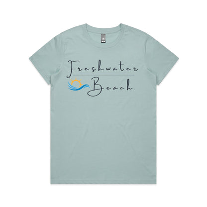 Lost Manly Custom Freshwater Beach Logo Limited Edition AS Colour Women's Maple Tee