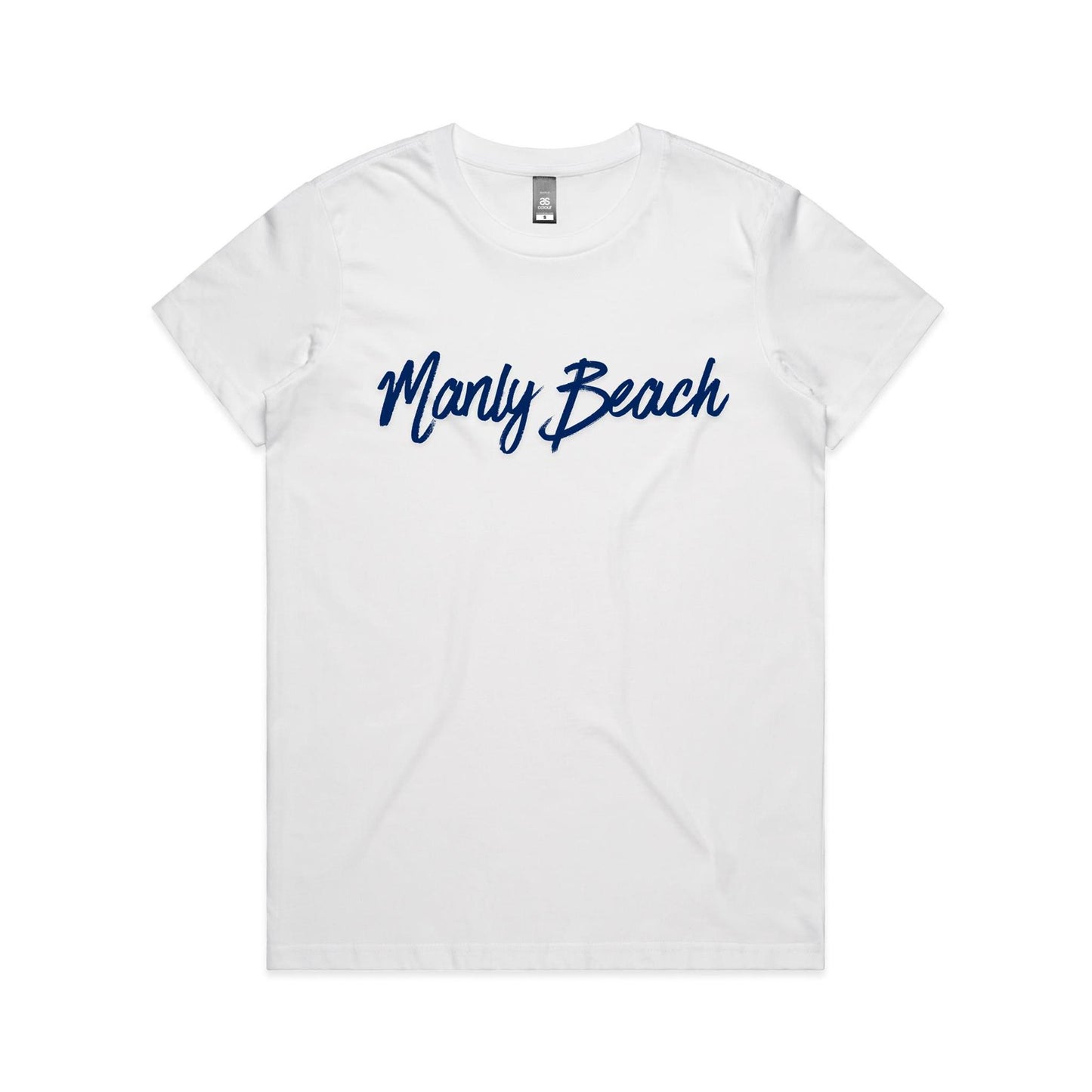 Lost Manly custom logo Manly Beach edition AS Colour Women's Maple Tee - Lost Manly Shop