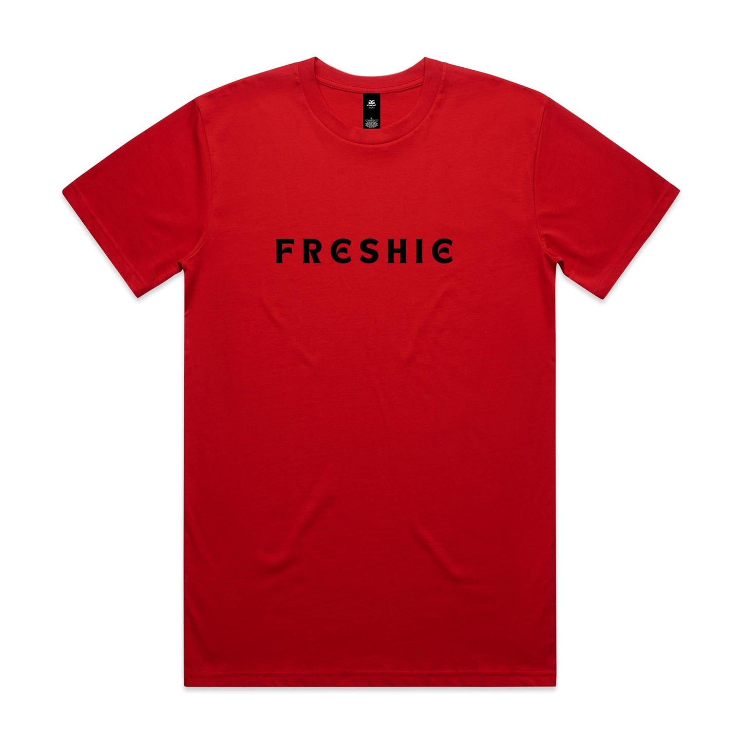 AS Colour Staple Tee Freshie custom logo black font 