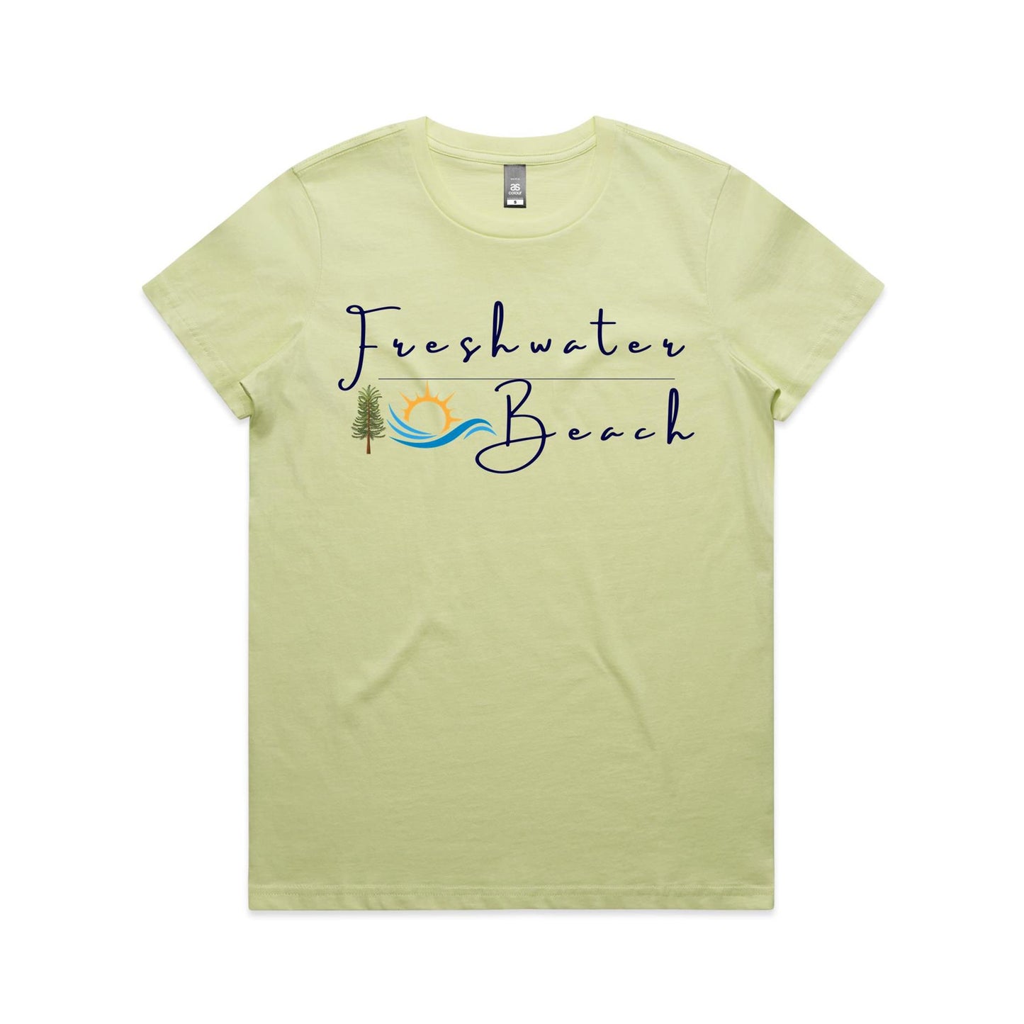 Lost Manly Custom Freshwater Beach Logo Limited Edition AS Colour Women's Maple Tee - Lost Manly Shop