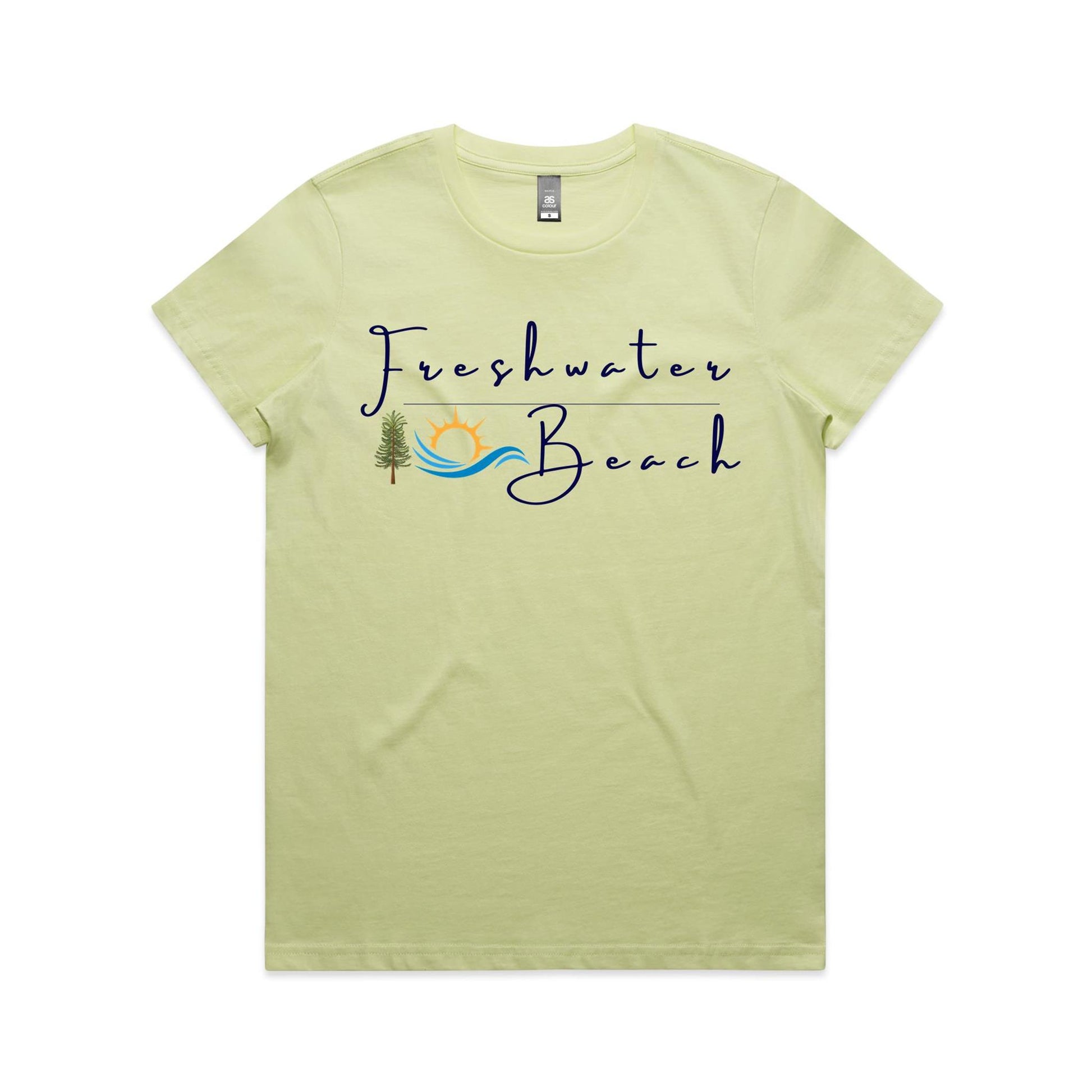 Lost Manly Custom Freshwater Beach Logo Limited Edition AS Colour Women's Maple Tee - Lost Manly Shop