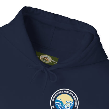 Lost Manly custom Northern Beaches Dee Why front and back logo edition Hoodie - Lost Manly Shop