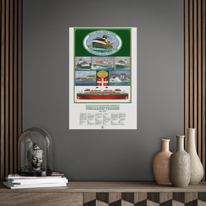 Poster Australian Maritime Heritage The Manly Ferries 1900-1960 Printify