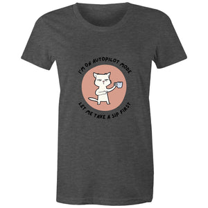 Maple Tee Need Coffee Logo Print 