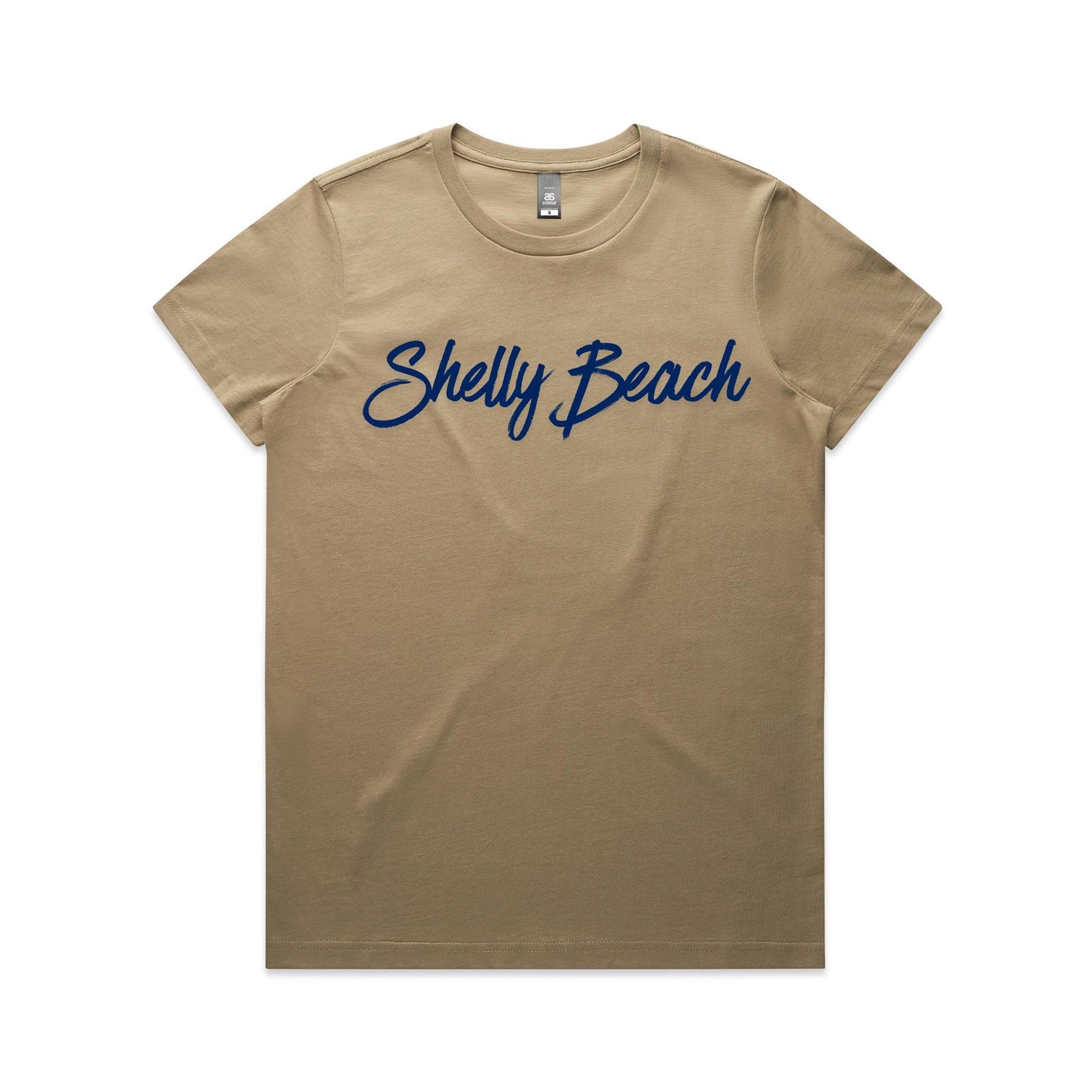 Lost Manly Custom Shelly Beach Logo Edition AS Colour Women's Maple Tee - Lost Manly Shop
