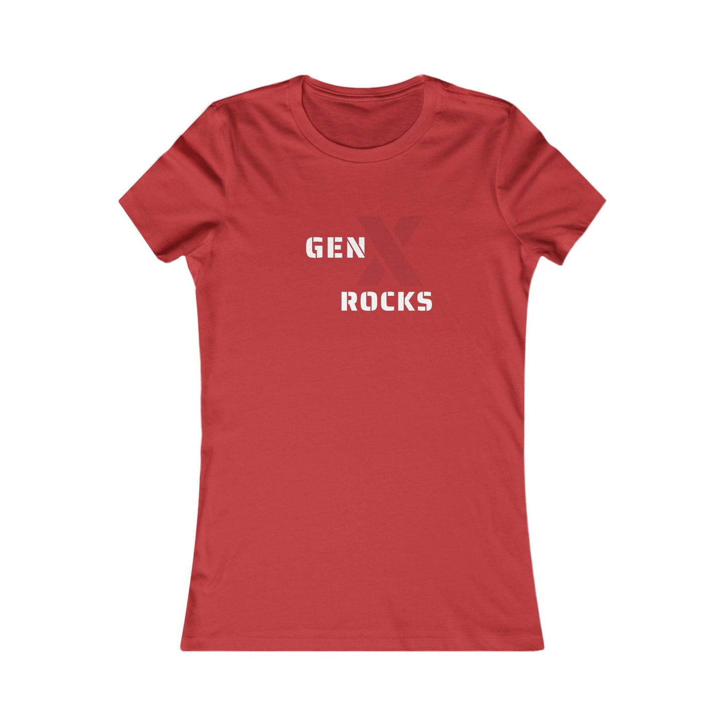 Gen X Rocks Tee - Women's Favourite Graphic T-Shirt, Retro Style, Gift for Gen Xers, Funny T-Shirt, Birthday Gift, Comfortable [...] 