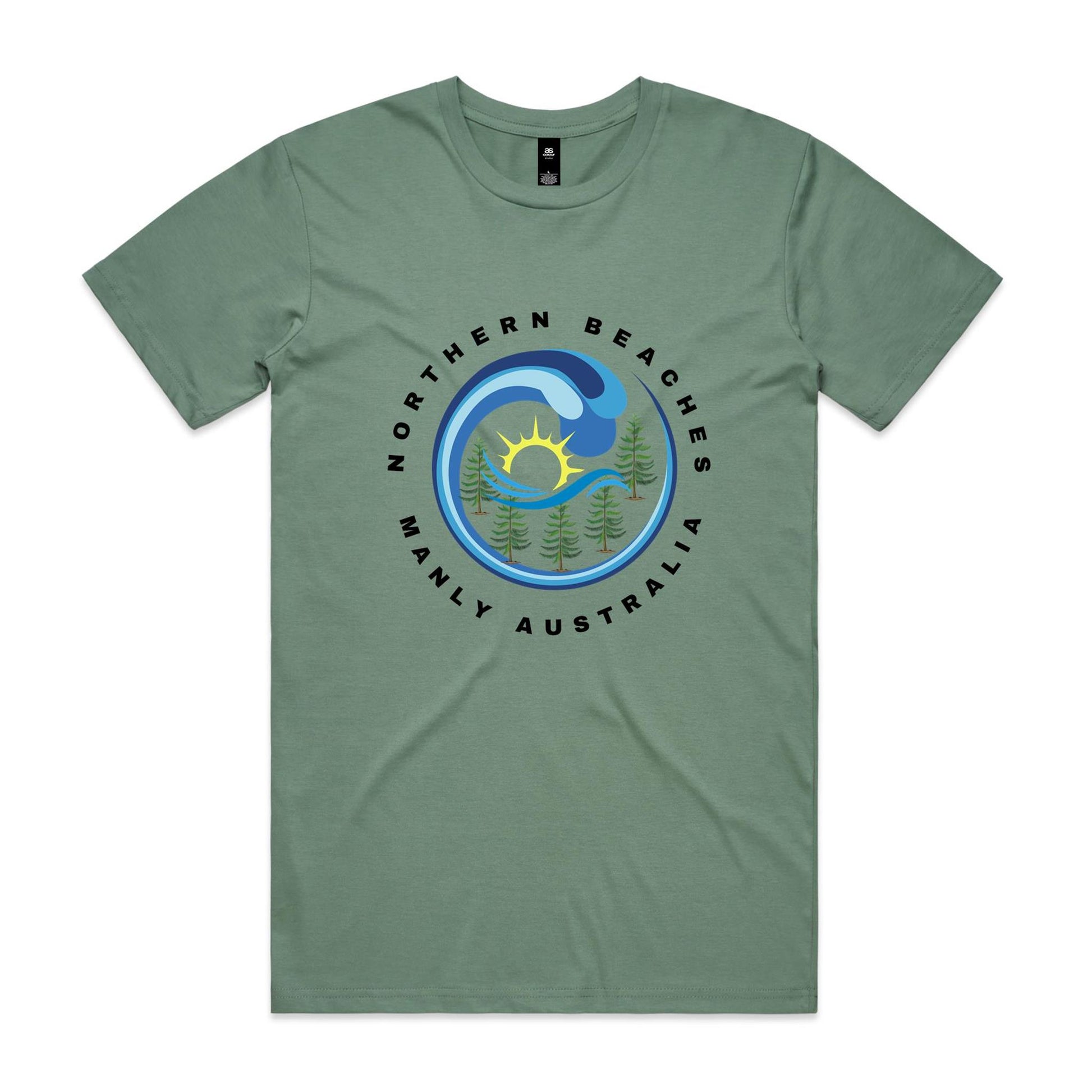 Lost Manly custom logo edition Manly AS Colour Staple Tee - Lost Manly Shop