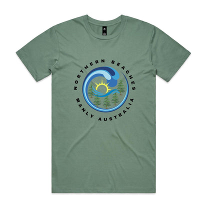Lost Manly custom logo edition Manly AS Colour Staple Tee - Lost Manly Shop