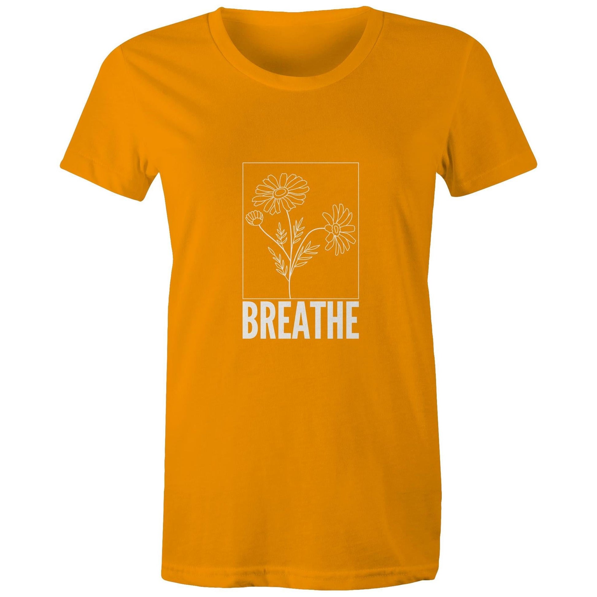Maple Tee Breathe logo print 
