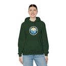 Hoodie with free Canva custom design logo front back Bondi bnb/Bilgola 