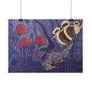Australian Natives original art by Kim's Dot Paintings Rolled Posters - Lost Manly Shop