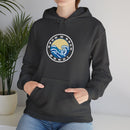 Hoodie with free Canva custom design logo front back Bondi bnb/Bilgola 