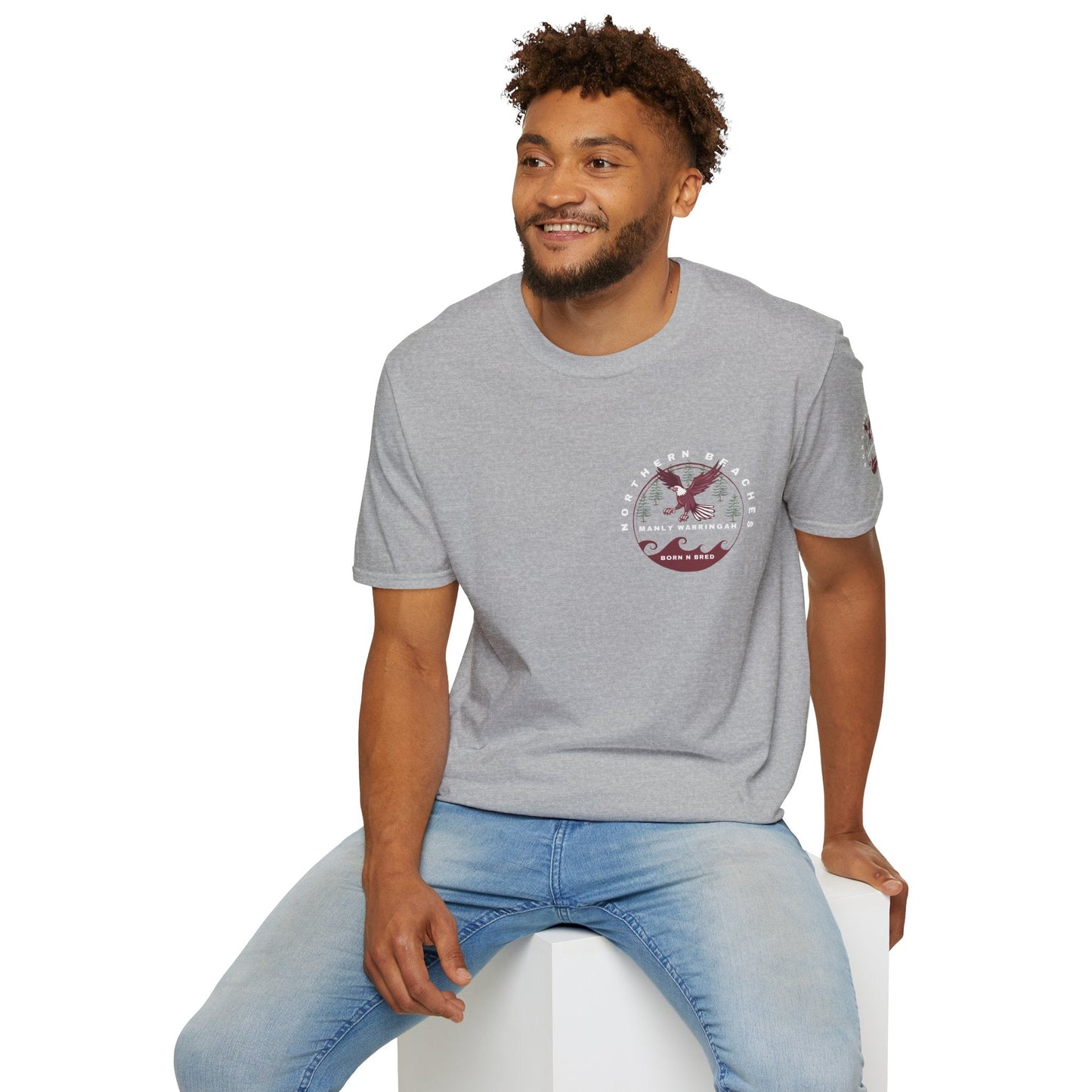 Manly Warringah Born and Bred Unisex T-Shirt Printify