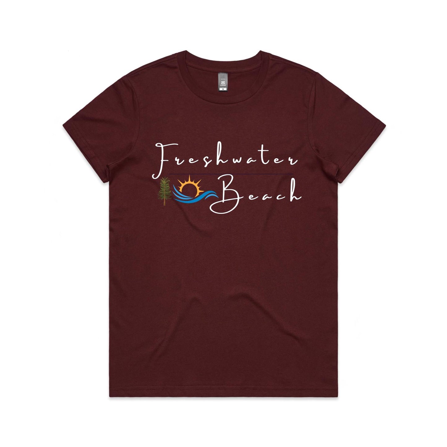 Lost Manly custom logo Freshwater Beach edition AS Colour Women's Maple Tee - Lost Manly Shop