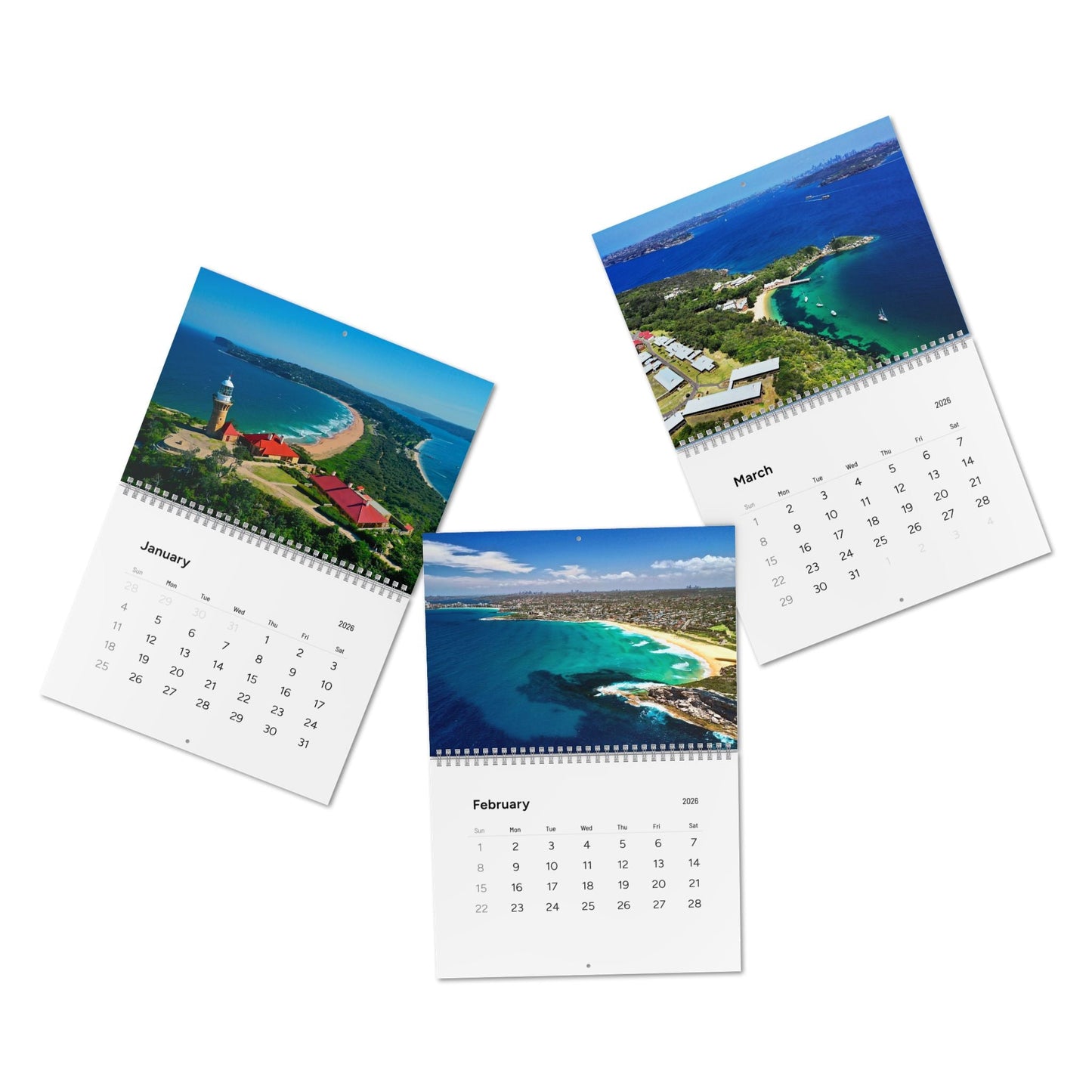 Northern Beaches Sydney from Above Scenic Coastal Wall Calendar 2026 - Haig Gilchrist Photography 