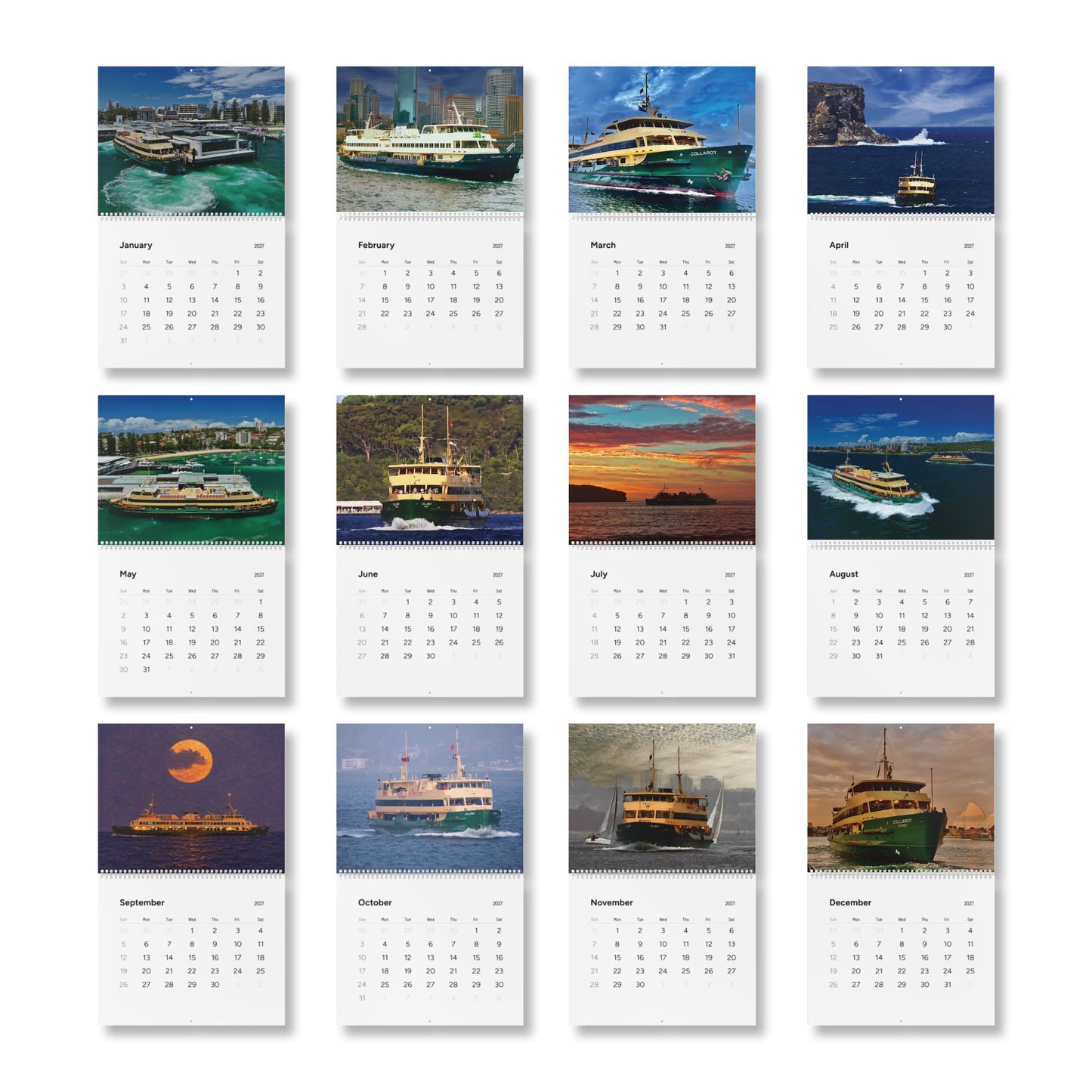 MV Collaroy 2027 Wall Calendar – Celebrating a Sydney Harbour Icon