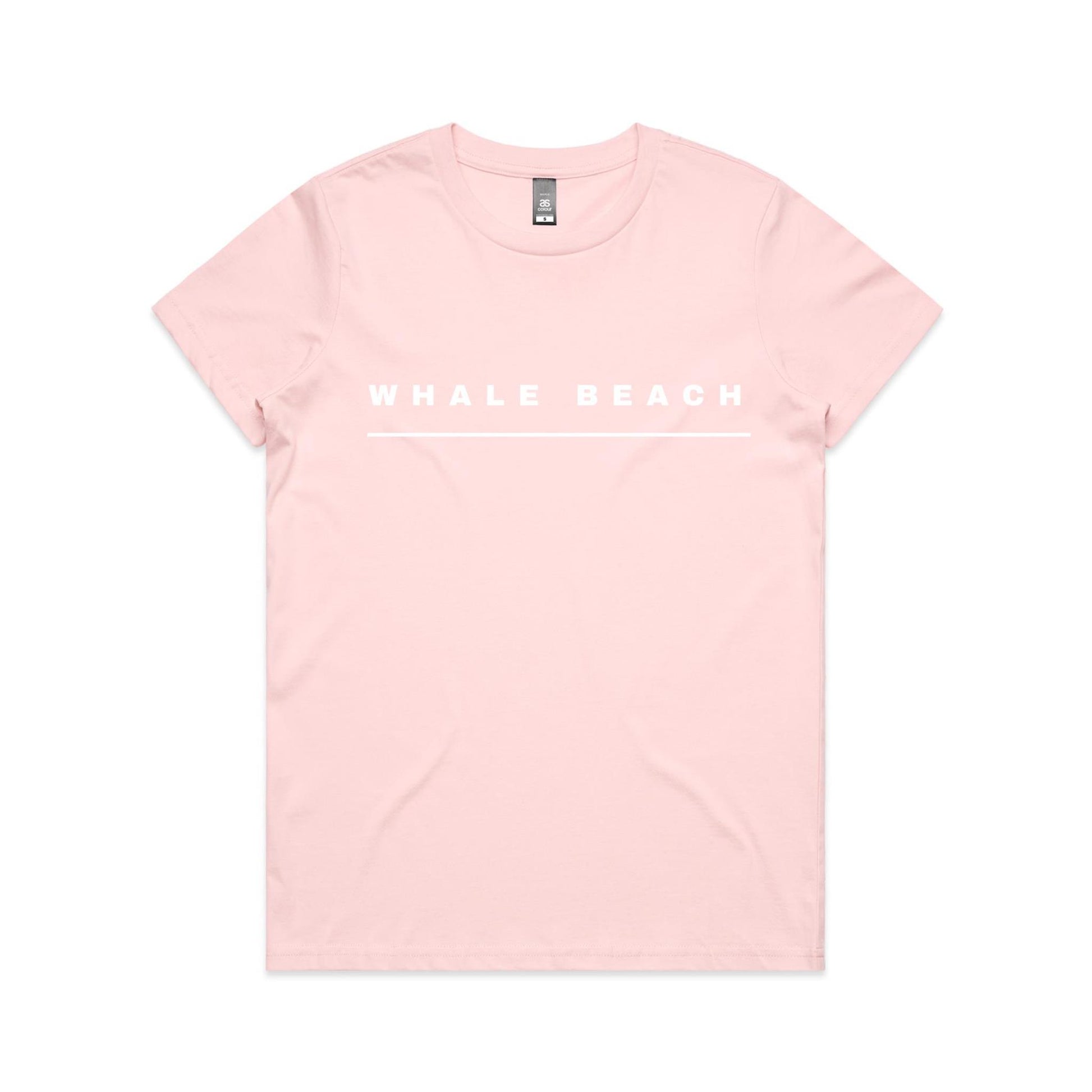 Lost Manly custom logo Whale Beach edition AS Colour Women's Maple Tee - Lost Manly Shop