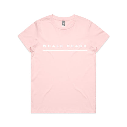 Lost Manly custom logo Whale Beach edition AS Colour Women's Maple Tee - Lost Manly Shop