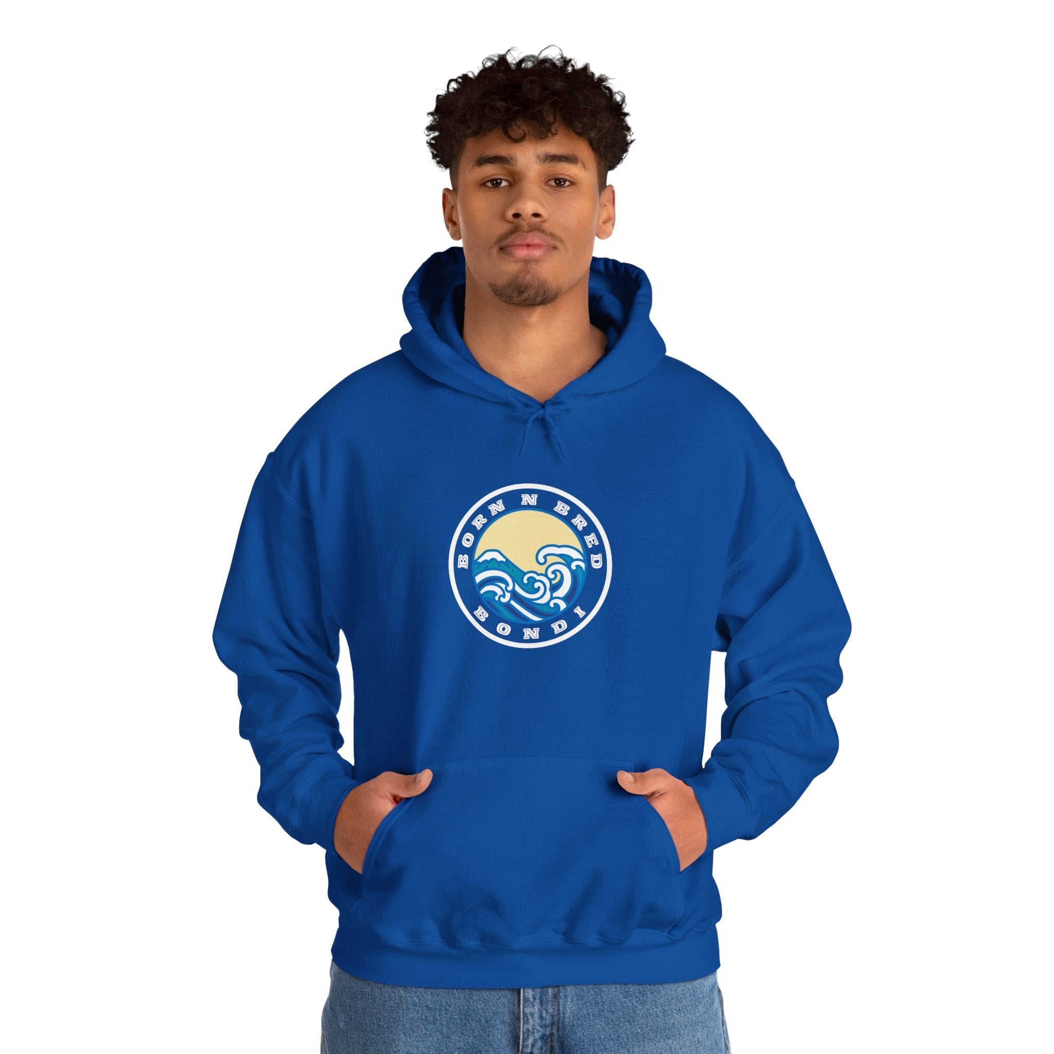 Hoodie custom logo front back Bondi bnb/Bilgola